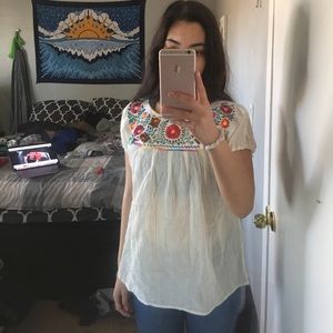 Día de los muertos traditional blouse